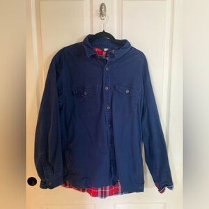 Land Ends Navy Jacket Large